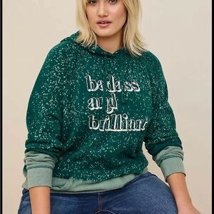Torrid Teal Graphic Hoodie - Bold Statement